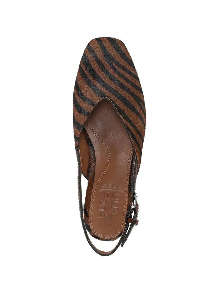 Туфли-лодочки с кристаллами, модель Crystal Slingback Naturalizer — изображение 4 из 5, коричневый