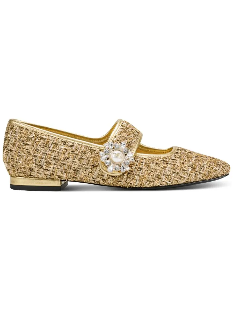 Туфли-лодочки Sabelle Mary Jane KARL LAGERFELD PARIS — изображение 2 из 5, золото