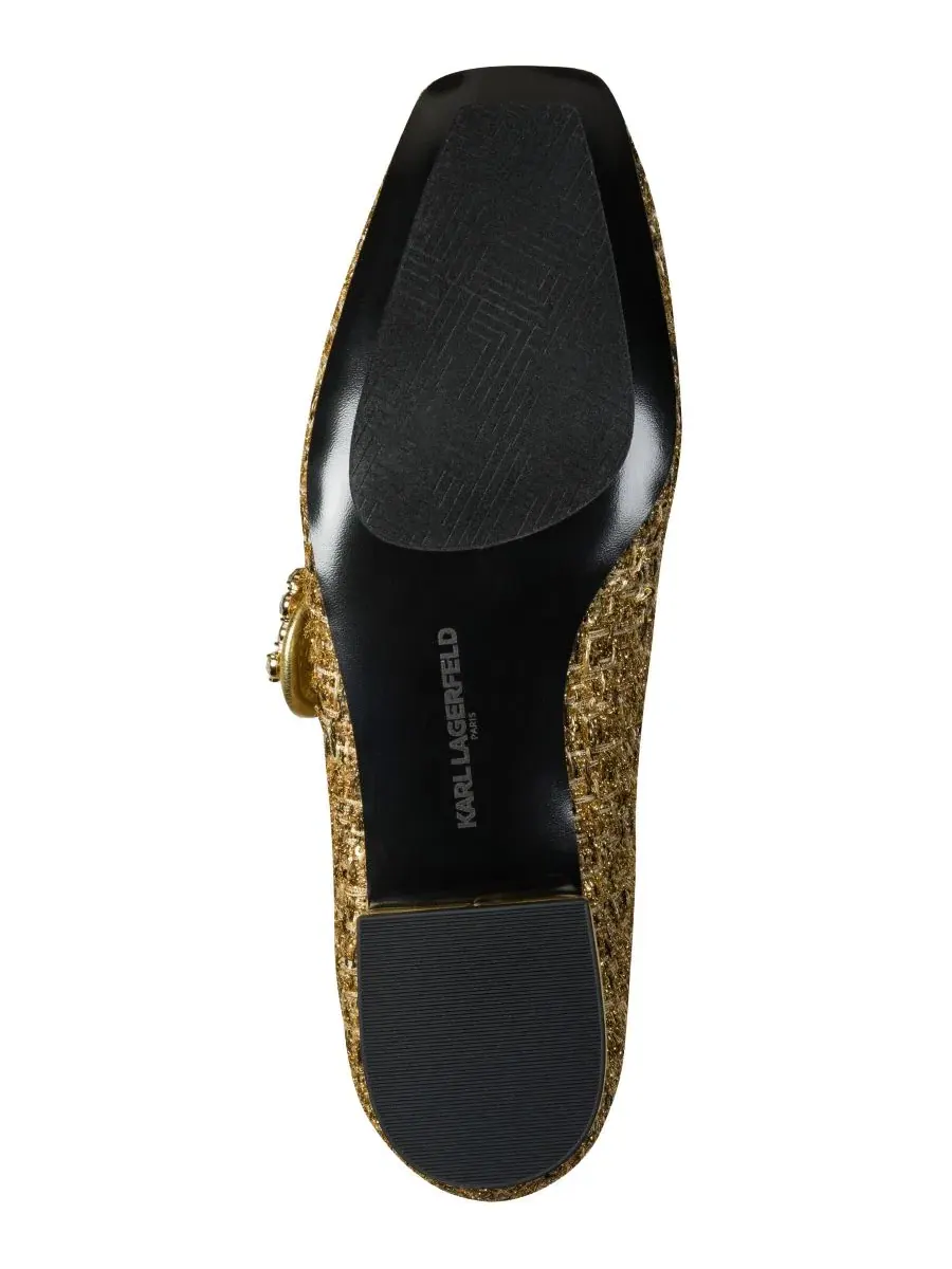 Туфли-лодочки Sabelle Mary Jane KARL LAGERFELD PARIS — изображение 5 из 5, золото