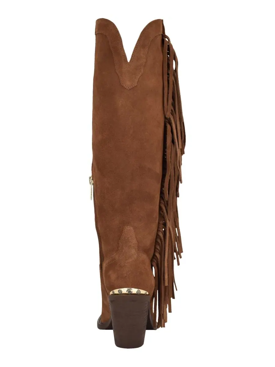 Женские казаки с бахромой Sashlee Western Fringe GUESS — изображение 3 из 5, коричневый