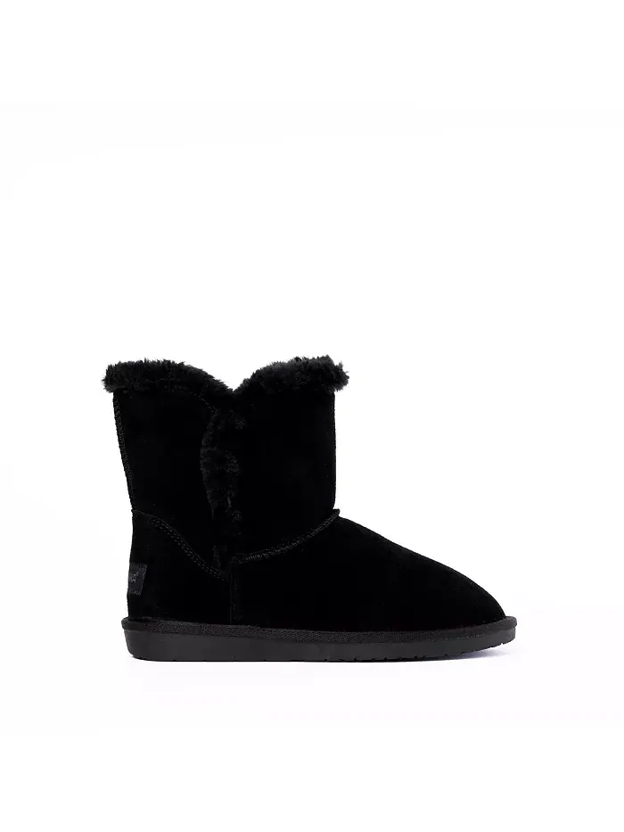 Женские сапоги Mid-Calf из замши Milltown Minnetonka — изображение 2 из 5, черный