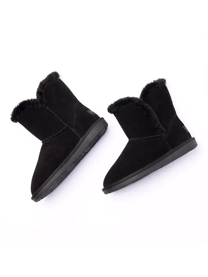 Женские сапоги Mid-Calf из замши Milltown Minnetonka — изображение 4 из 5, черный