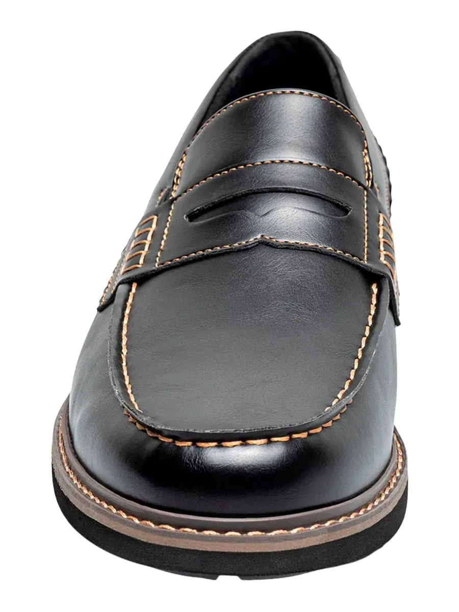 Мужские лоферы Oslo Moc-Toe Penny Loafers Nunn Bush — изображение 6 из 7, черный