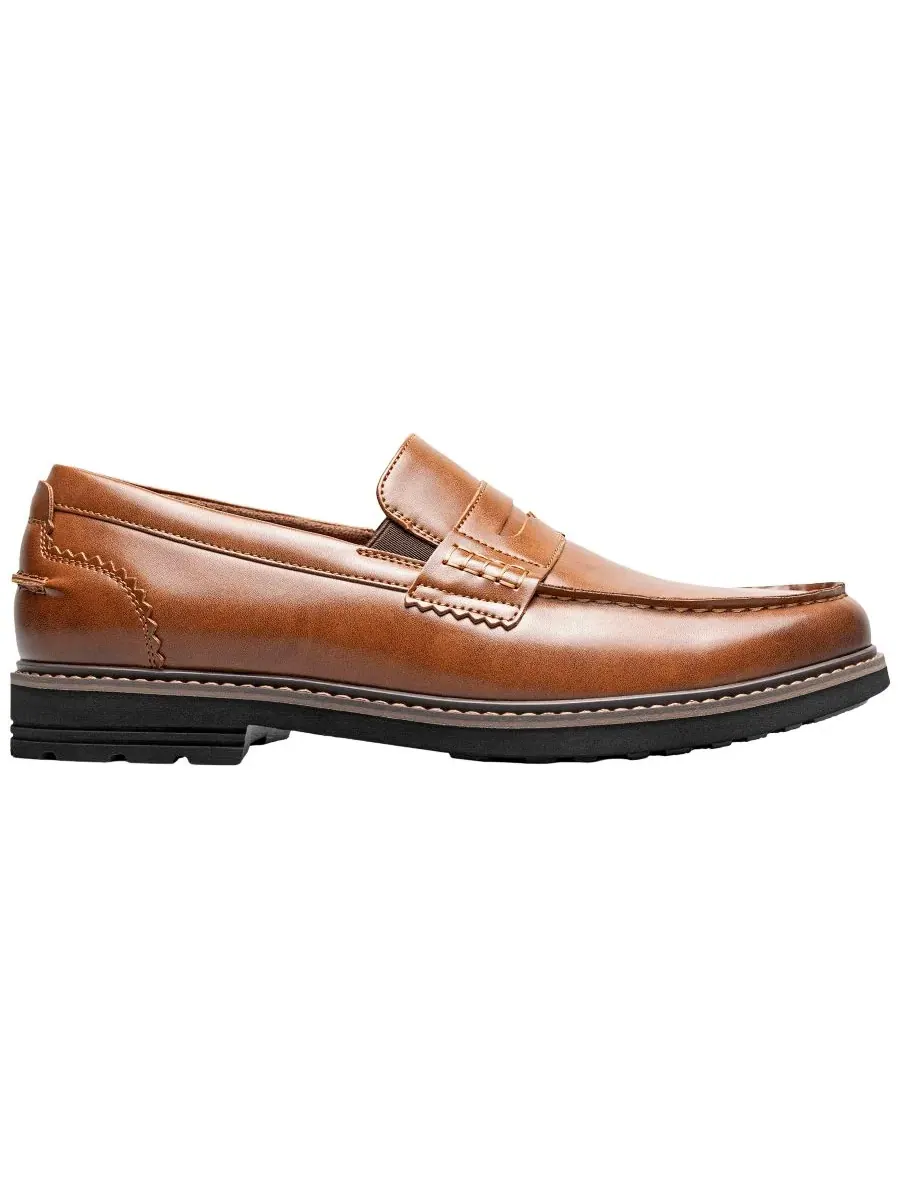 Мужские лоферы Oslo Moc-Toe Penny Loafers Nunn Bush — изображение 2 из 10, коричневый
