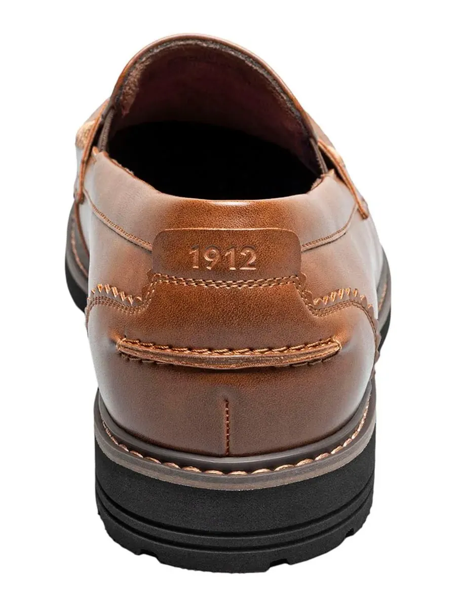 Мужские лоферы Oslo Moc-Toe Penny Loafers Nunn Bush — изображение 3 из 10, коричневый