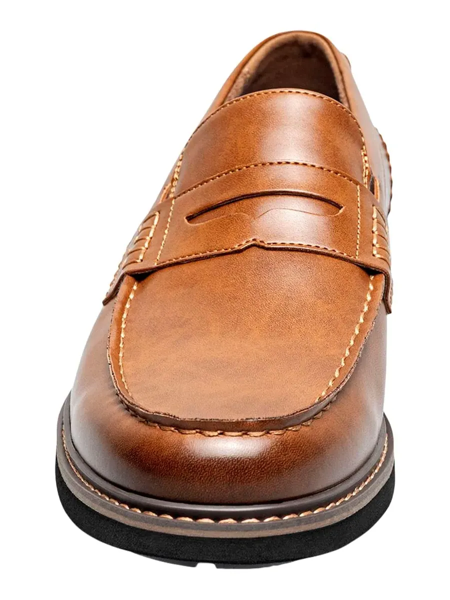 Мужские лоферы Oslo Moc-Toe Penny Loafers Nunn Bush — изображение 6 из 10, коричневый