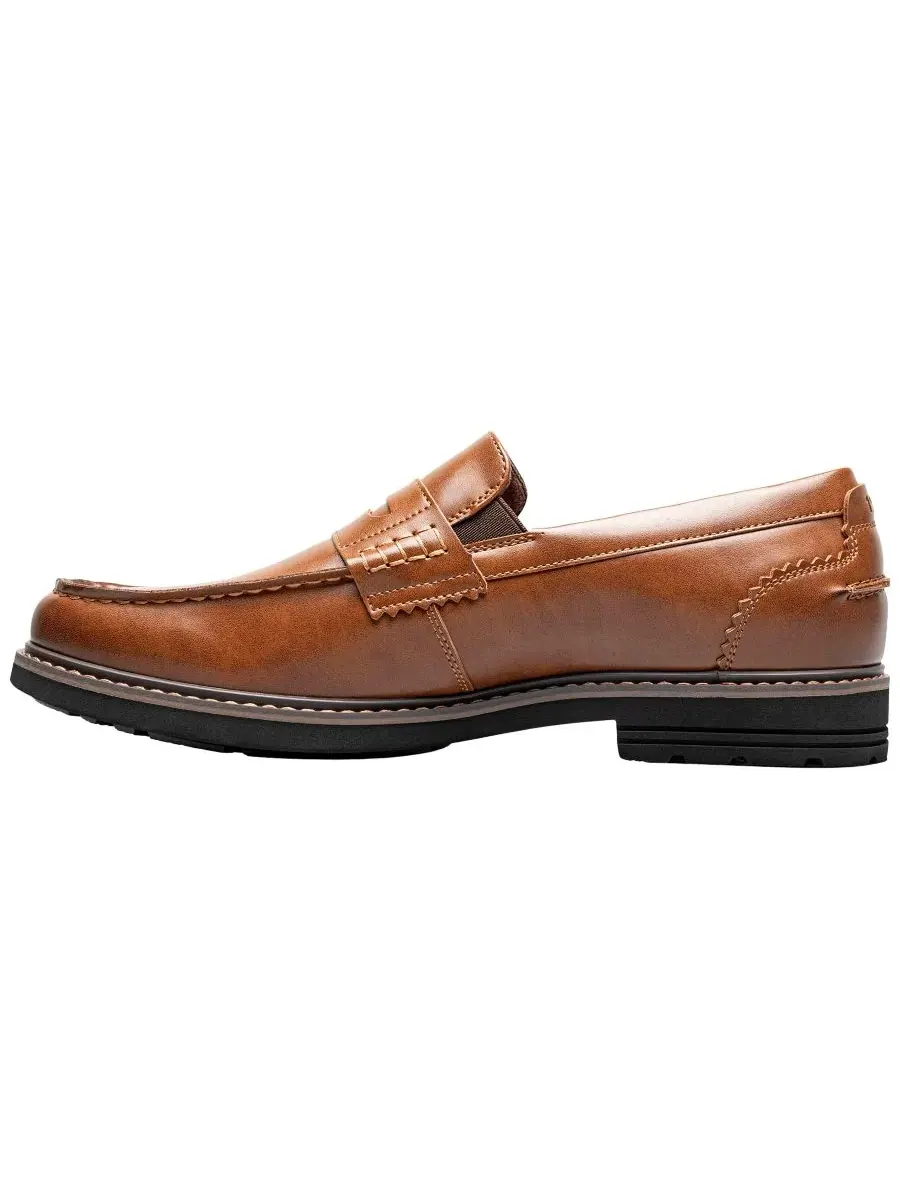 Мужские лоферы Oslo Moc-Toe Penny Loafers Nunn Bush — изображение 7 из 10, коричневый
