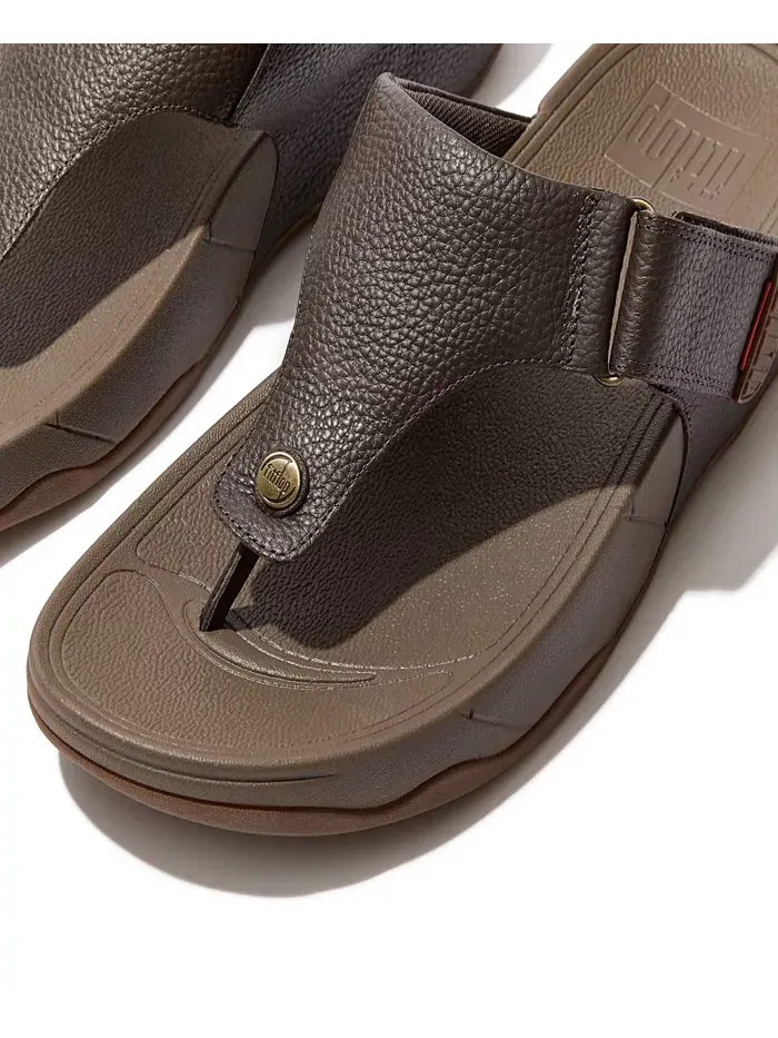 Мужские сандалии Trakk II из кожи FitFlop — изображение 13 из 18, шоколад