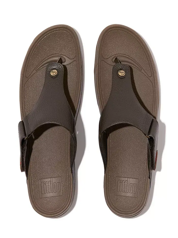 Мужские сандалии Trakk II из кожи FitFlop — изображение 14 из 18, шоколад