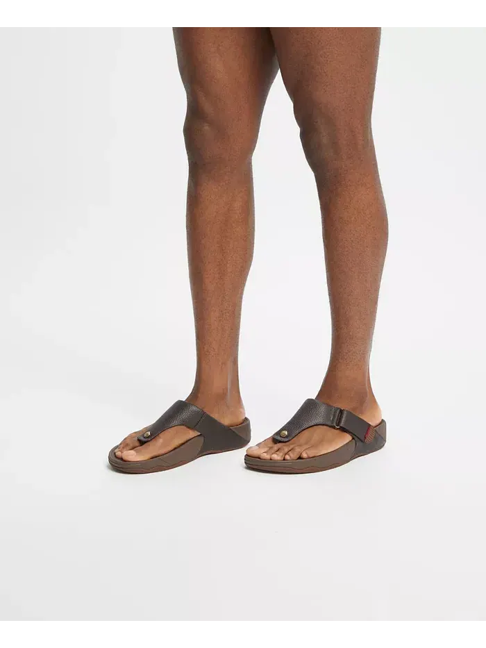 Мужские сандалии Trakk II из кожи FitFlop — изображение 16 из 18, шоколад