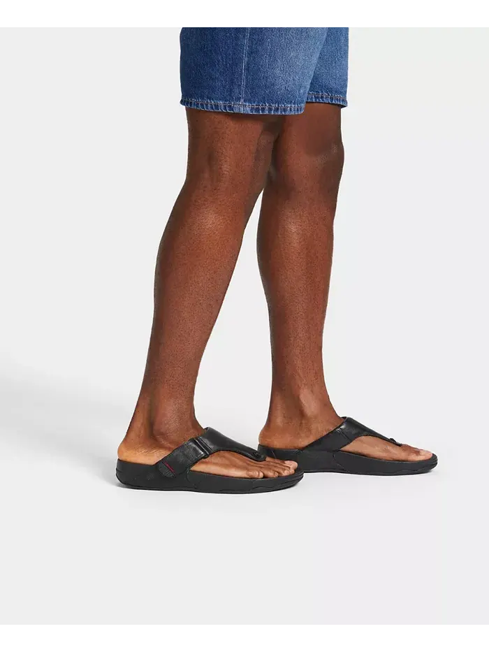 Мужские сандалии Trakk II из кожи FitFlop — изображение 7 из 18, шоколад