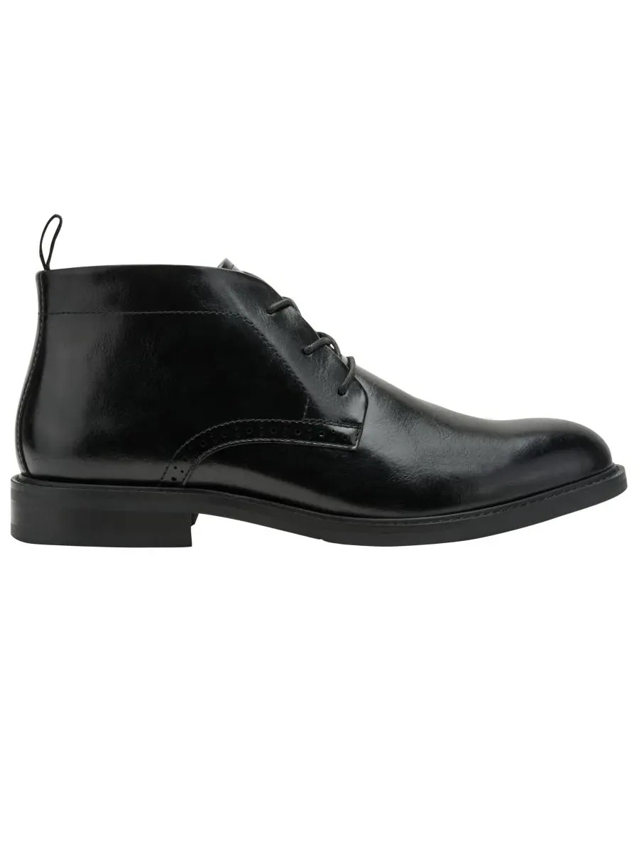Мужские ботинки чукка с закрытым носком на шнуровке London Chukka Boots Kenneth Cole Reaction — изображение 2 из 5, черный