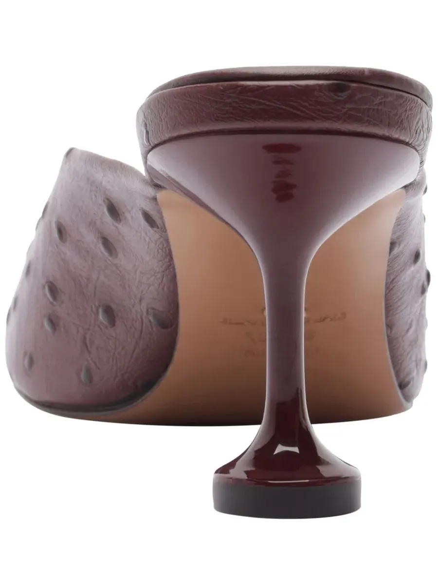 Туфли-мюли Adeline Mid Stiletto Mule Arezzo — изображение 3 из 5, красный