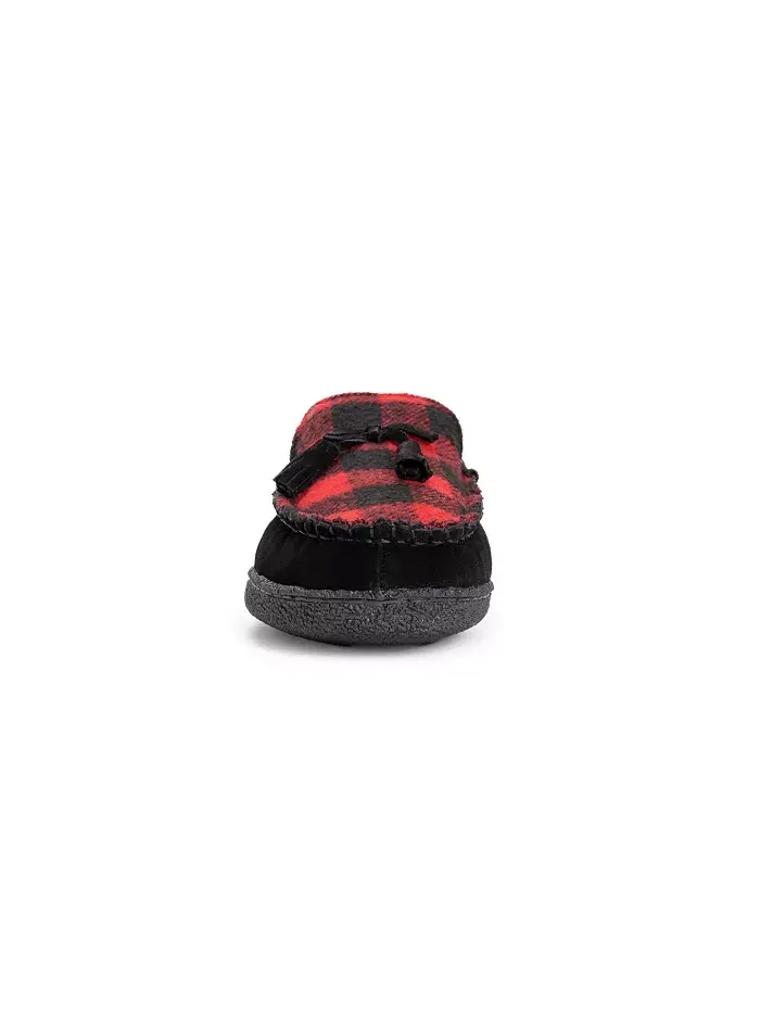 Мужские кожаные тапочки Talan Slipper, черные, размер 9 MUK LUKS — изображение 4 из 7, черный