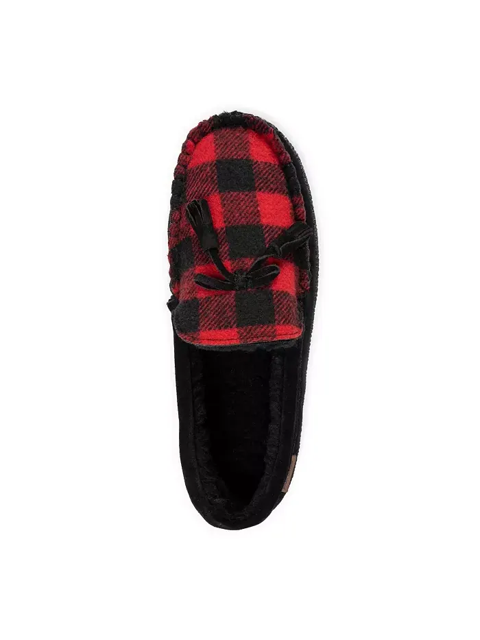 Мужские кожаные тапочки Talan Slipper, черные, размер 9 MUK LUKS — изображение 5 из 7, черный