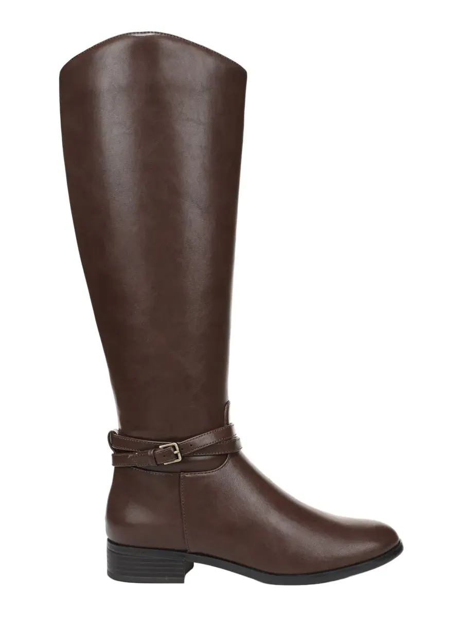 Ботинки женские с высоким голенищем Scout Wide Calf Riding Tall Block Heel LifeStride — изображение 2 из 5, темный коричневый