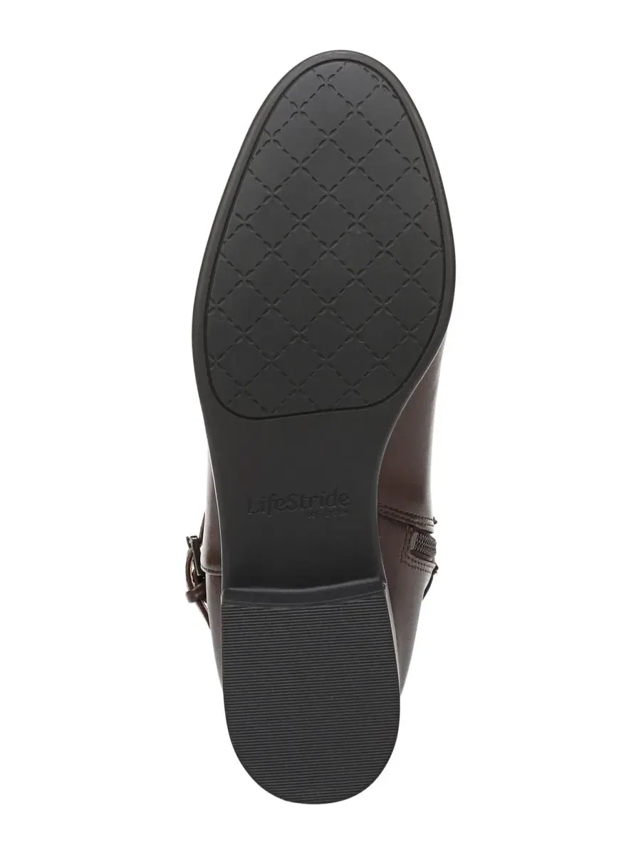 Ботинки женские с высоким голенищем Scout Wide Calf Riding Tall Block Heel LifeStride — изображение 5 из 5, темный коричневый