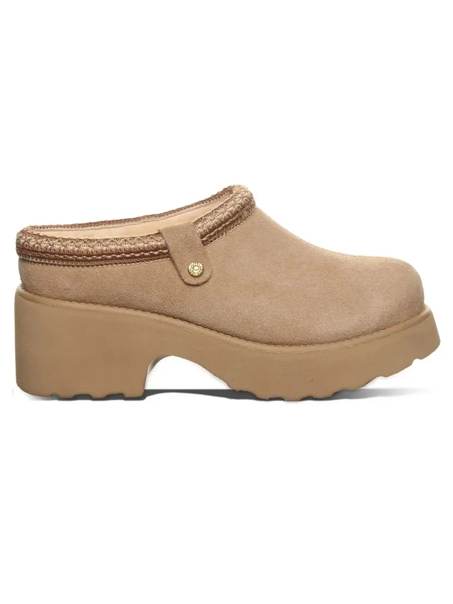 Женские мюли-клоги с каблуком-блоком BEARPAW — изображение 2 из 8, коричневый