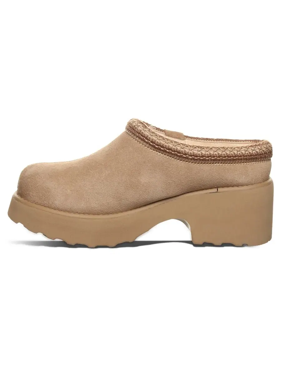 Женские мюли-клоги с каблуком-блоком BEARPAW — изображение 7 из 8, коричневый