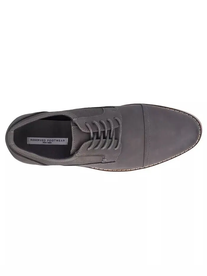 Мужские повседневные туфли Asher Oxford Reserved Footwear — изображение 6 из 15, темно-серый