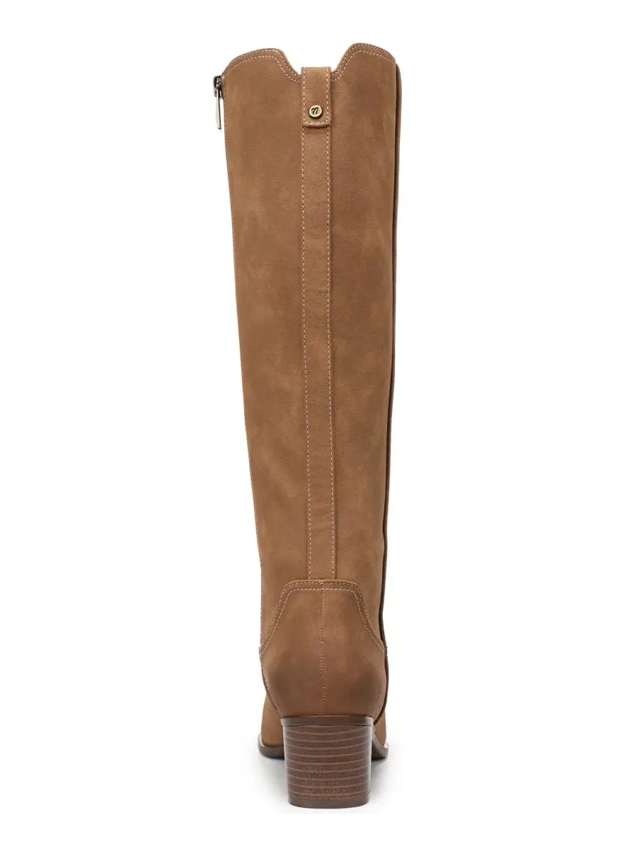 Женские сапоги Golden Zipper Tall с каблуком-блоком Naturalizer — изображение 3 из 5, бежевый
