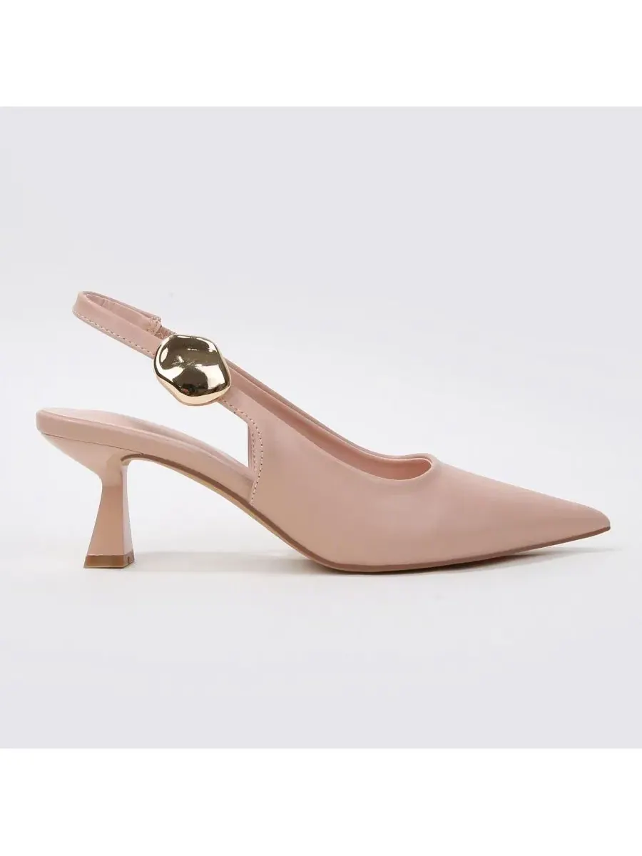 Туфли-лодочки Felina Pointed Toe Slingback Pumps with Gold Ornament BERNESS — изображение 10 из 11, черный