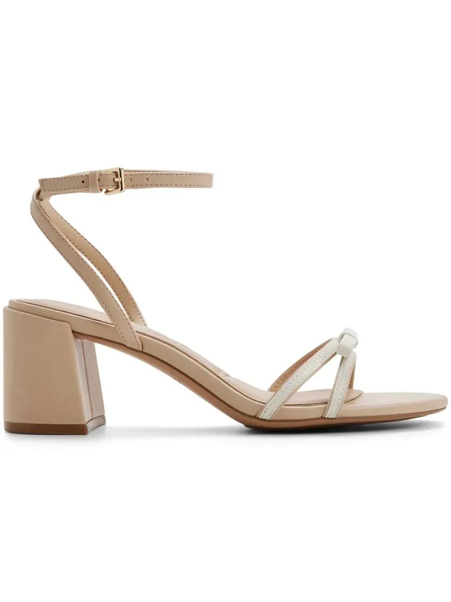 Босоножки на каблуке Boula Block Heel ALDO — изображение 2 из 5, бежевый