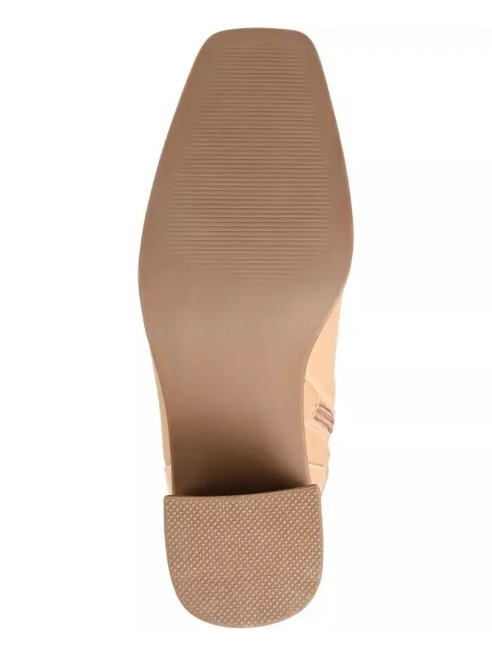 Женские сапоги Gaibree Extra Wide Calf до колена Journee Collection — изображение 5 из 9, бежевый