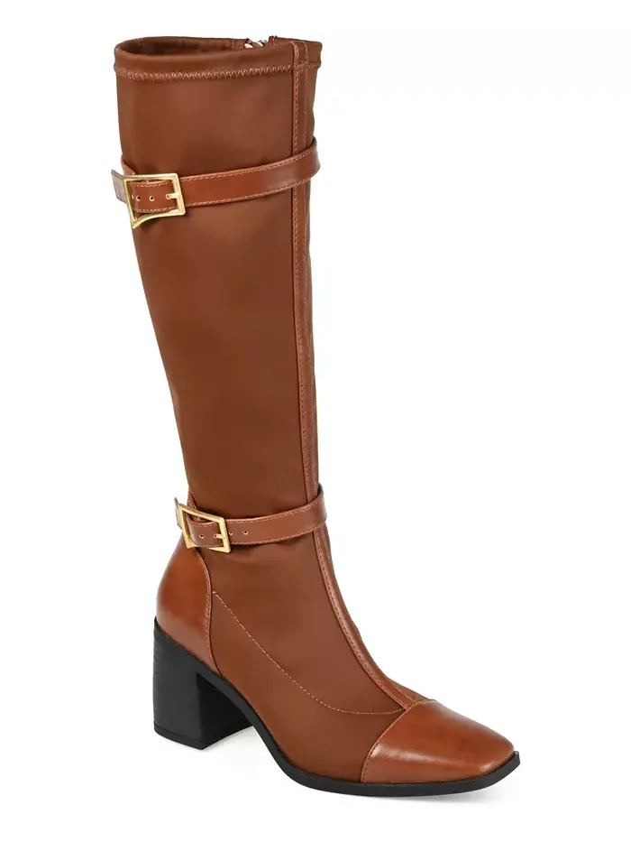 Женские высокие сапоги Gaibree с расширенной голенищем Journee Collection