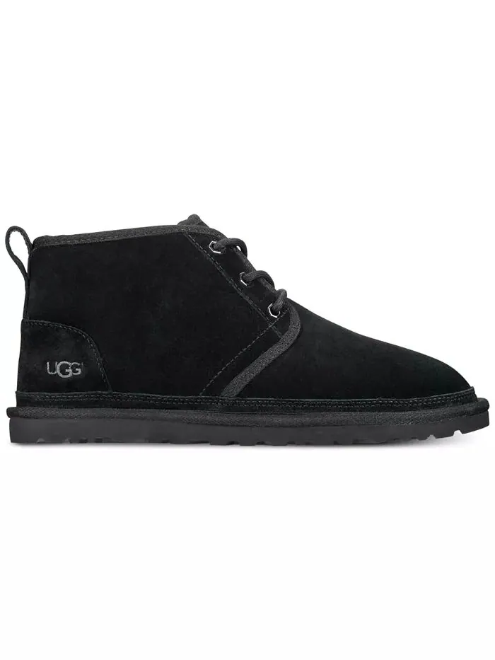 Мужские ботинки UGG® Neumel классические замшевые с овчиной — изображение 2 из 5, черный