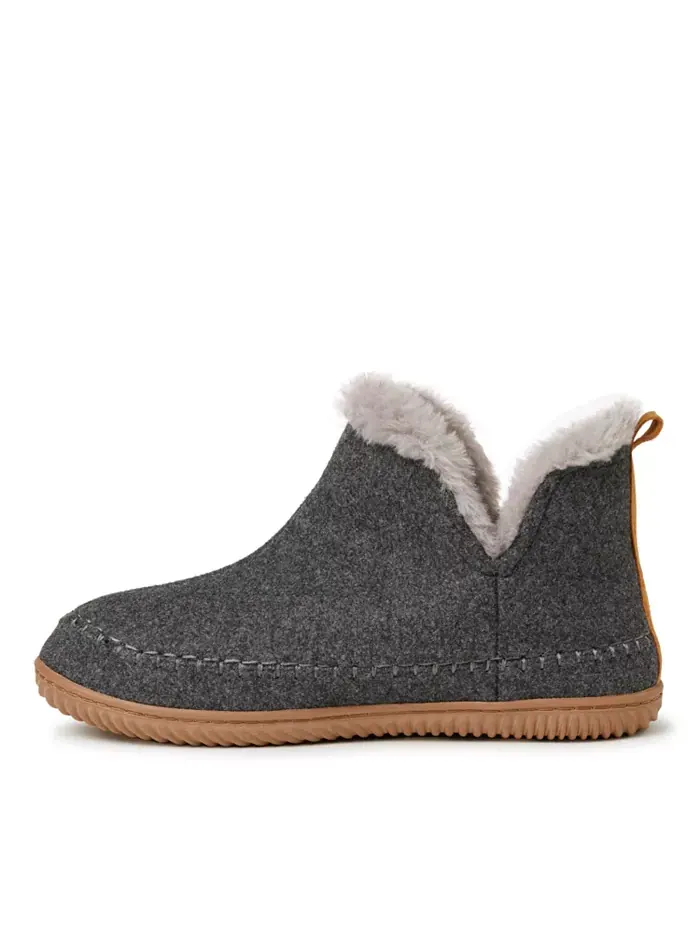Мужские домашние тапочки Alpine от Men's Brixen Bootie Dearfoams — изображение 3 из 5, темный серый