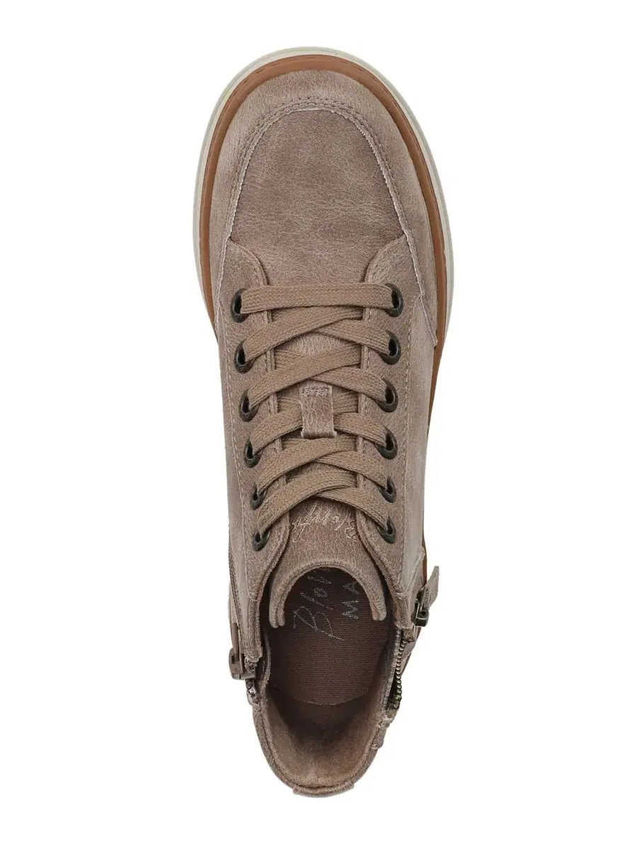 Кроссовки-слипоны с танкеткой Camden Two Blowfish Malibu, Mushroom Faux Suede — изображение 4 из 5