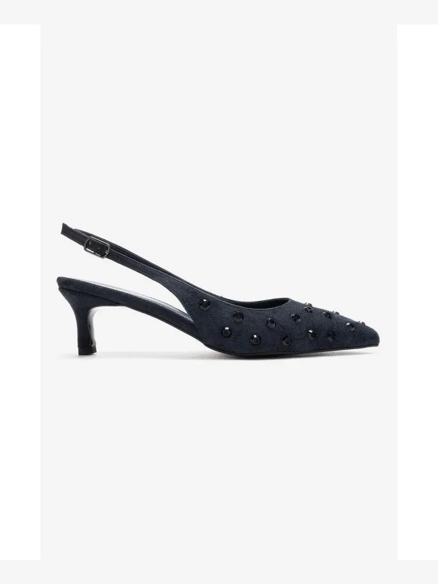 Туфли-лодочки с кристаллами Lorex Prologue Shoes — изображение 2 из 3, темно-синий