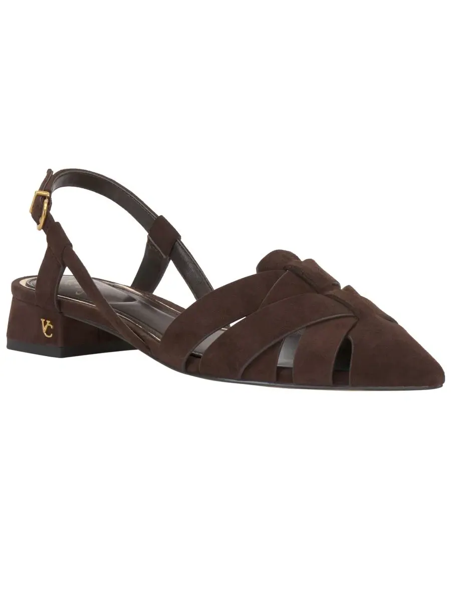 Балетки-слингбэки Vinesha с острым носком Vince Camuto, Brownie Suede