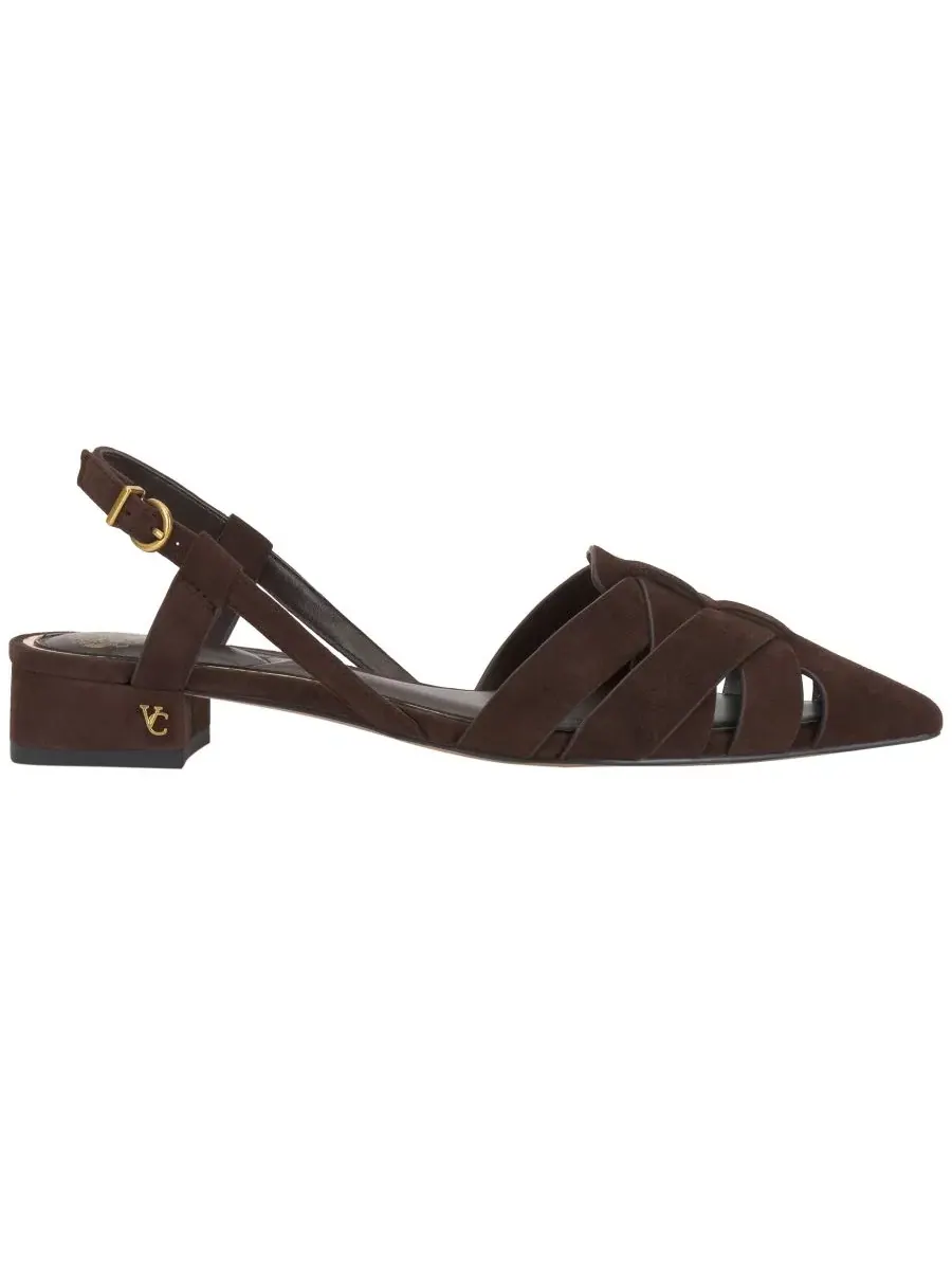 Балетки-слингбэки Vinesha с острым носком Vince Camuto, Brownie Suede — изображение 2 из 5