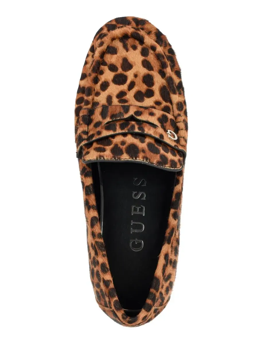 Лоферы Raivoo с миндальным мысом GUESS — изображение 4 из 5, коричневый