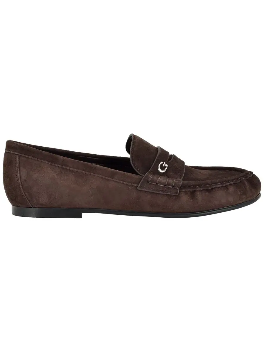 Женские лоферы Raivoo Almond Toe Slip-On Penny Loafers GUESS — изображение 2 из 5, шоколадный