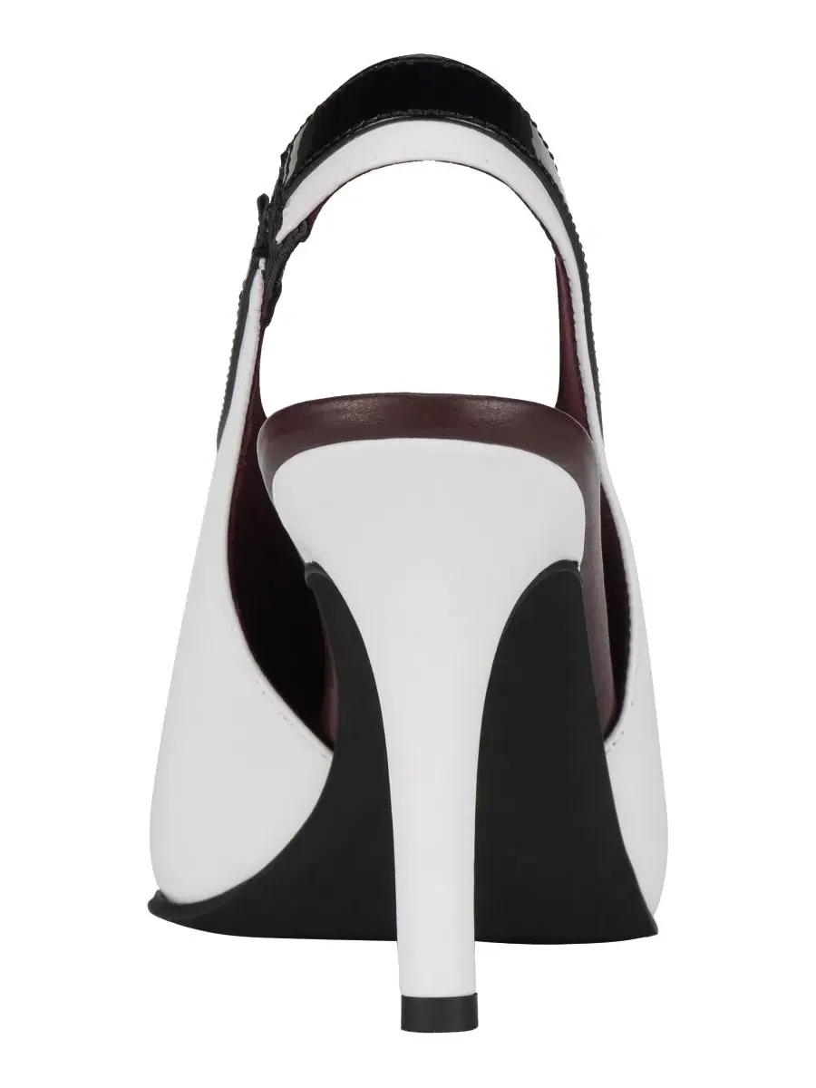 Туфли-лодочки Means Slingback Square Toe Jeffrey Campbell — изображение 3 из 5, черный/белый