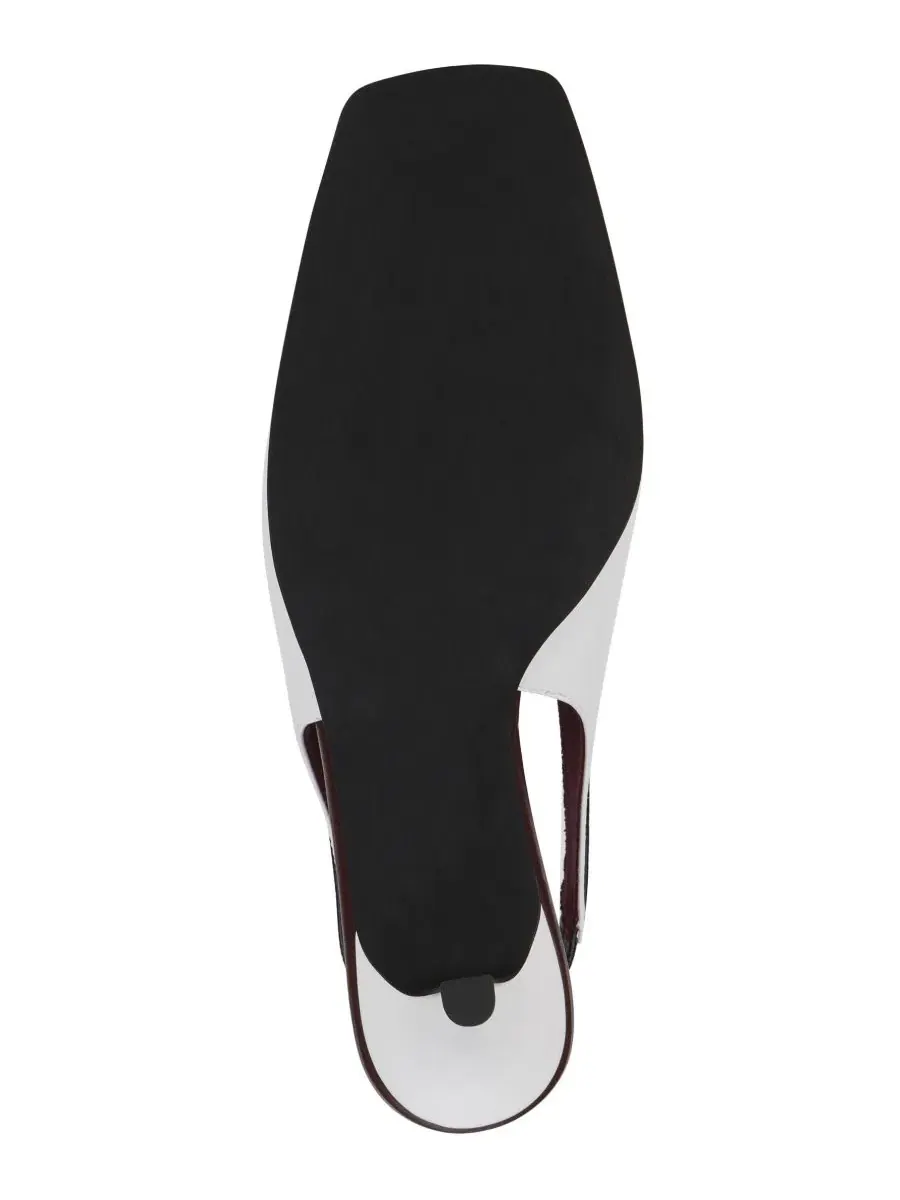 Туфли-лодочки Means Slingback Square Toe Jeffrey Campbell — изображение 5 из 5, черный/белый