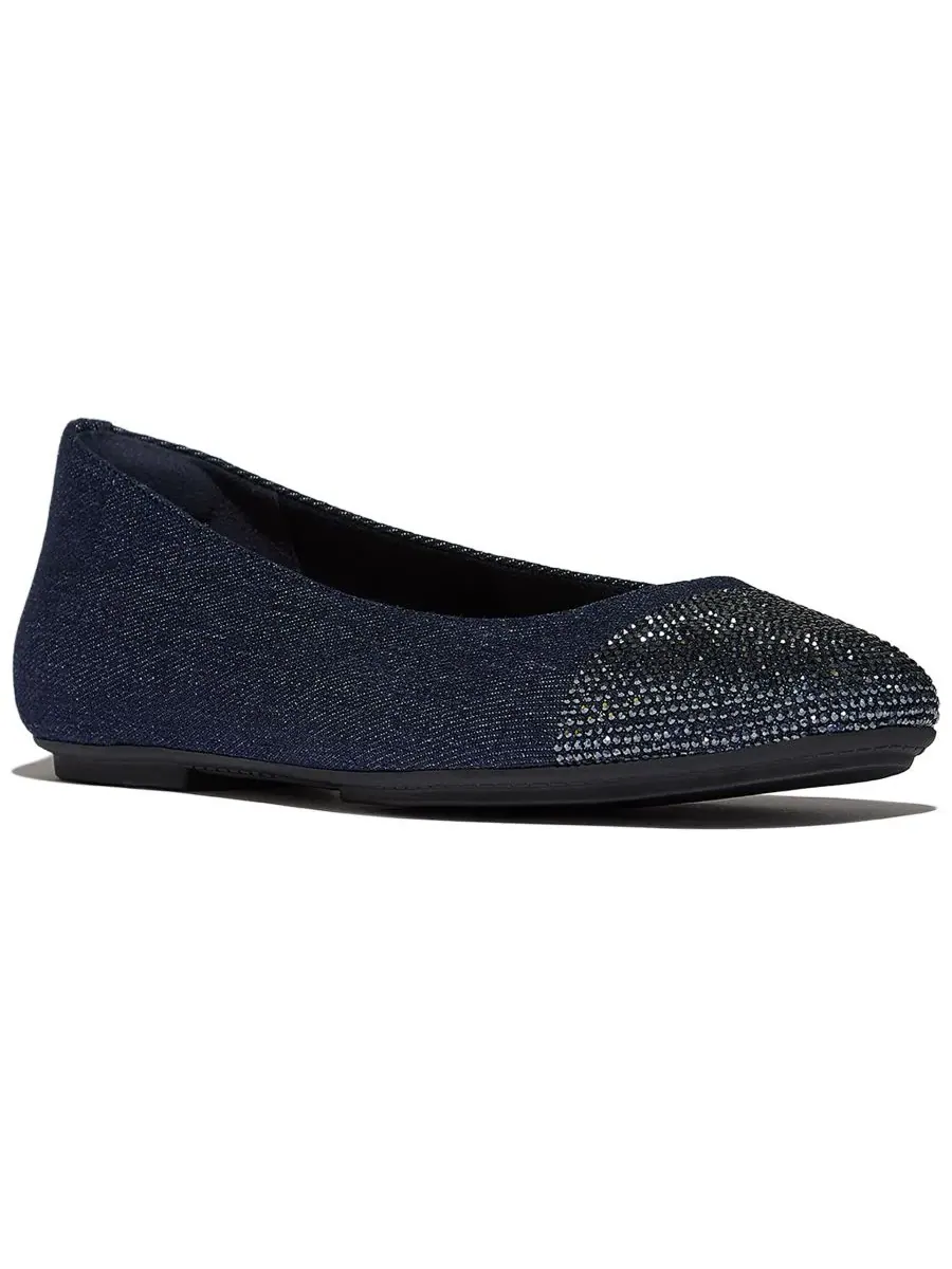 Женские джинсовые балетки Delicato Crystal Cap-Toe FitFlop
