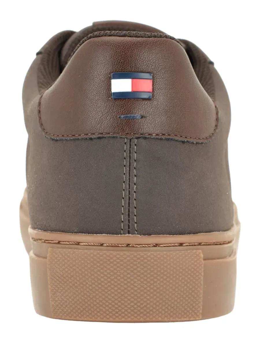 Кроссовки на шнуровке с круглым носком, модель bember Tommy Hilfiger — изображение 3 из 5, коричневый