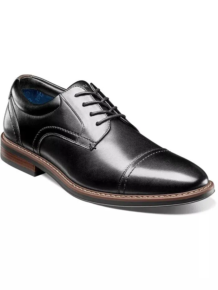 Мужские оксфорды Nunn Bush Centro Flex Cap Toe — изображение 1 из 7, черный