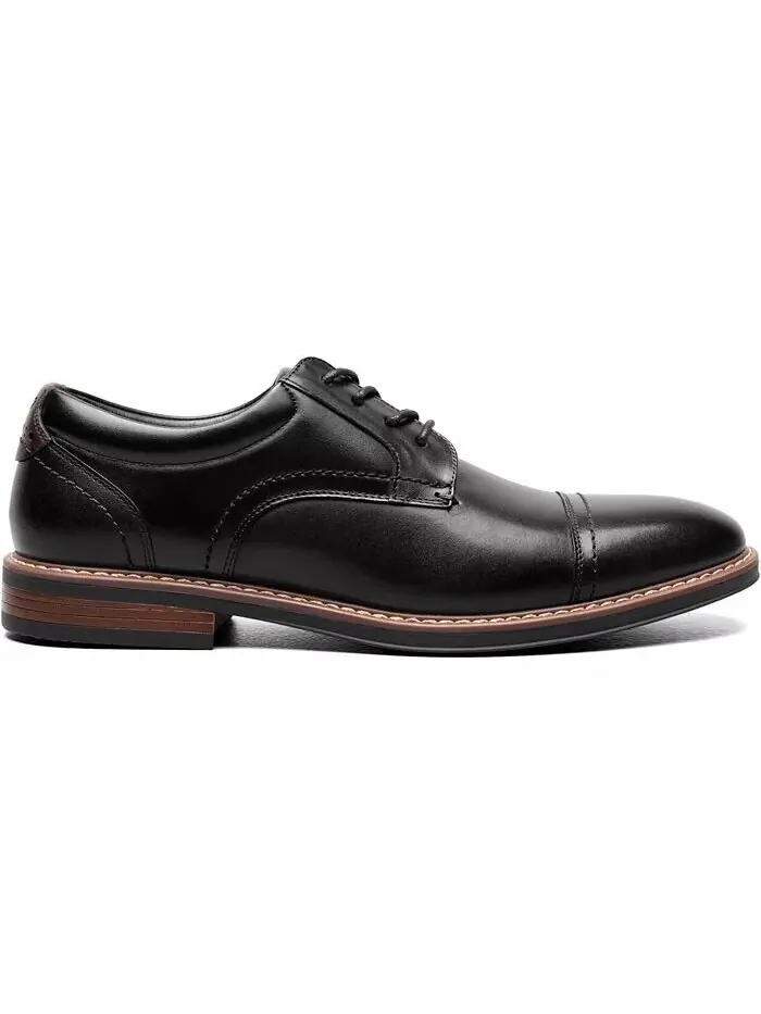 Мужские оксфорды Nunn Bush Centro Flex Cap Toe — изображение 2 из 7, черный