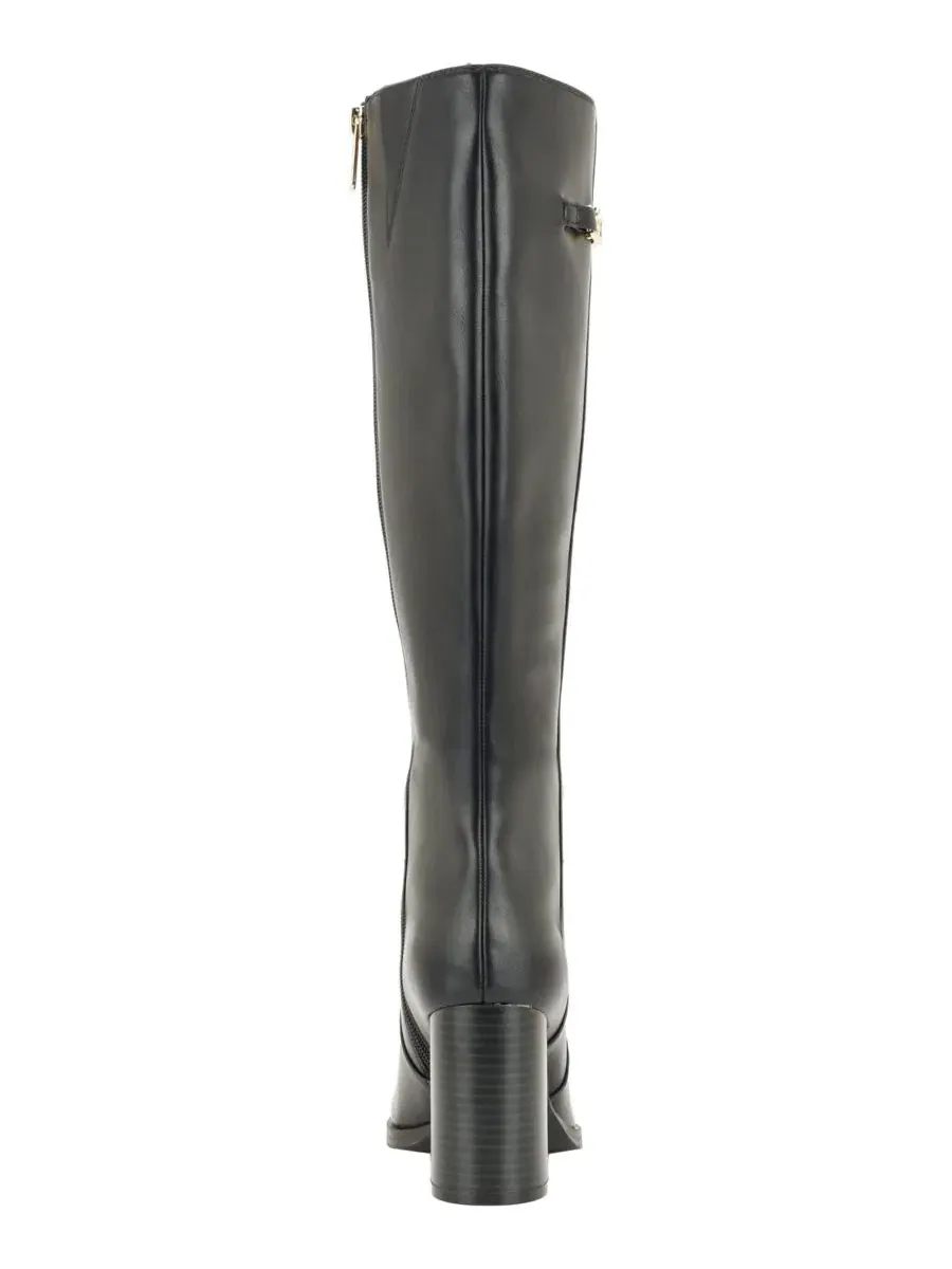 Сапоги женские на высоком каблуке Poura Block Heel Tall Dress Tommy Hilfiger — изображение 3 из 5, черный