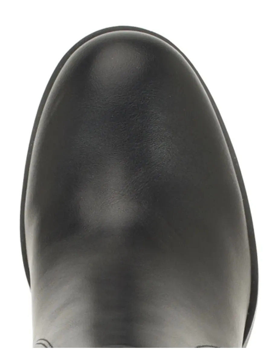 Сапоги женские на высоком каблуке Poura Block Heel Tall Dress Tommy Hilfiger — изображение 4 из 5, черный