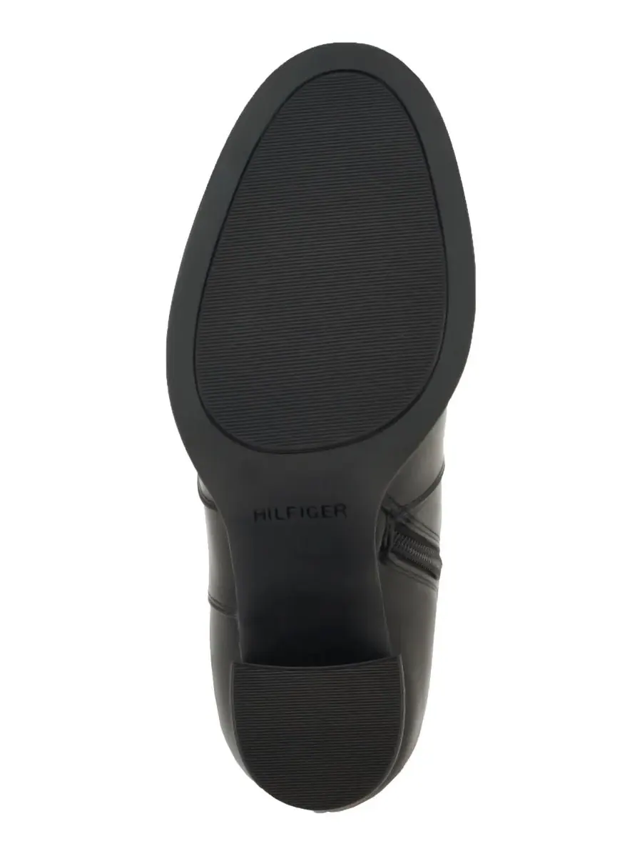 Сапоги женские на высоком каблуке Poura Block Heel Tall Dress Tommy Hilfiger — изображение 5 из 5, черный