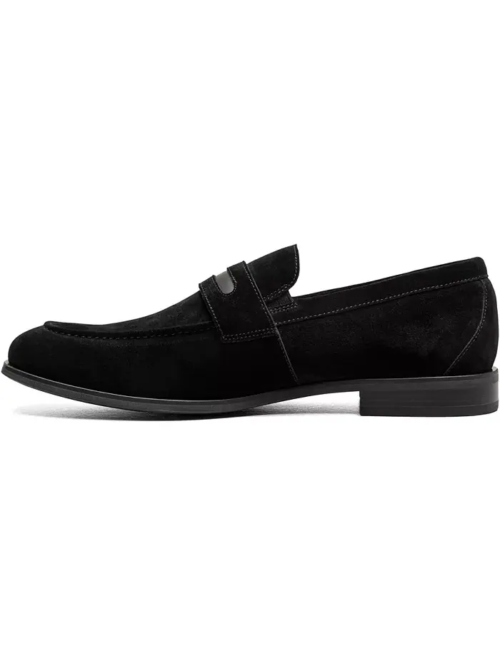 Мужские мокасины Burke Moc Toe Saddle Slip On Stacy Adams — изображение 5 из 9, черный