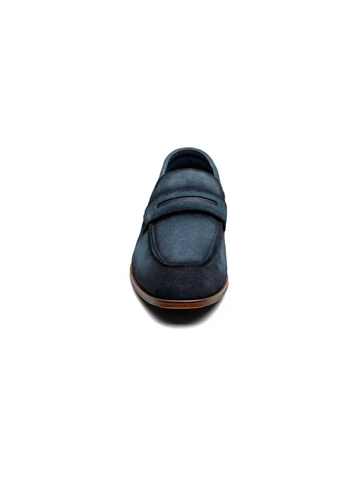 Мужские мокасины Burke Moc Toe Saddle Slip On Stacy Adams — изображение 2 из 17, темно-синий