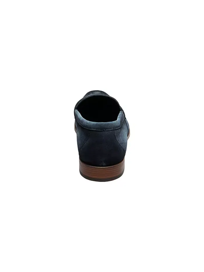 Мужские мокасины Burke Moc Toe Saddle Slip On Stacy Adams — изображение 4 из 17, темно-синий
