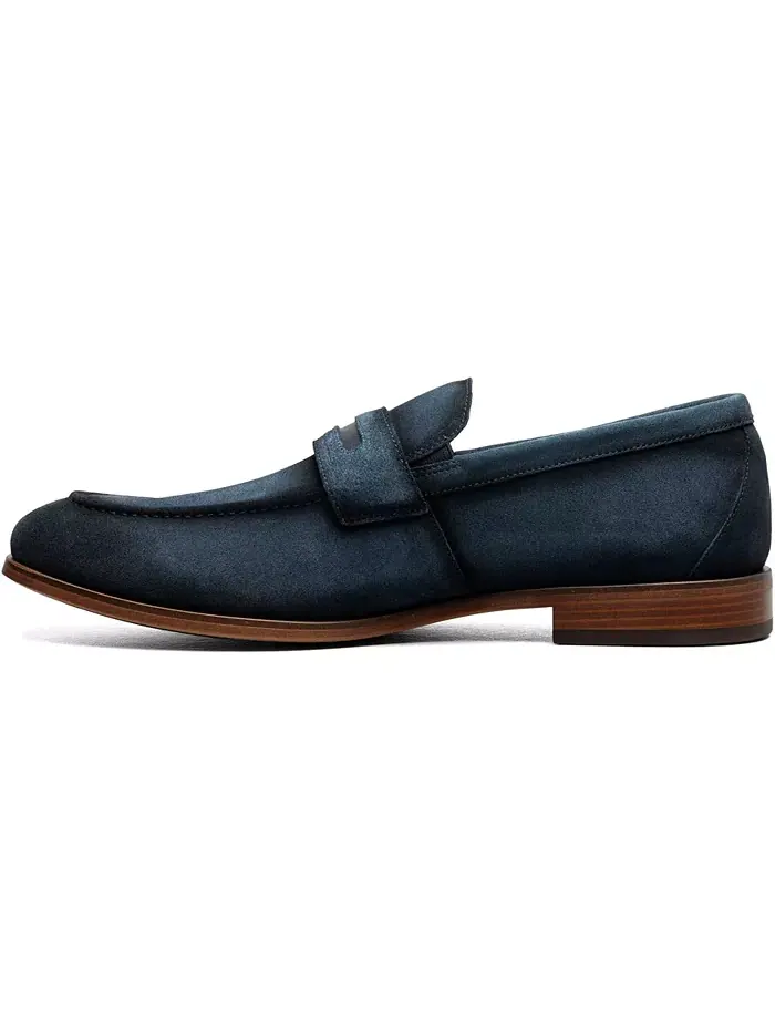 Мужские мокасины Burke Moc Toe Saddle Slip On Stacy Adams — изображение 5 из 17, темно-синий